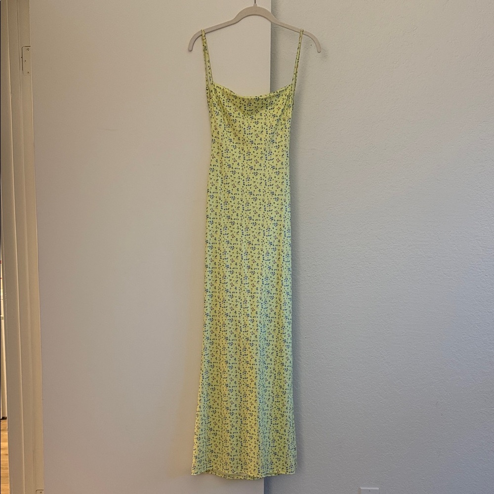 Floral Yellow Maxi Dress